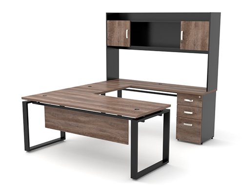 escritorio directivo con credenza