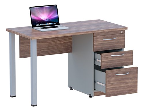 escritorio secretarial hamilton 120 con cajonera