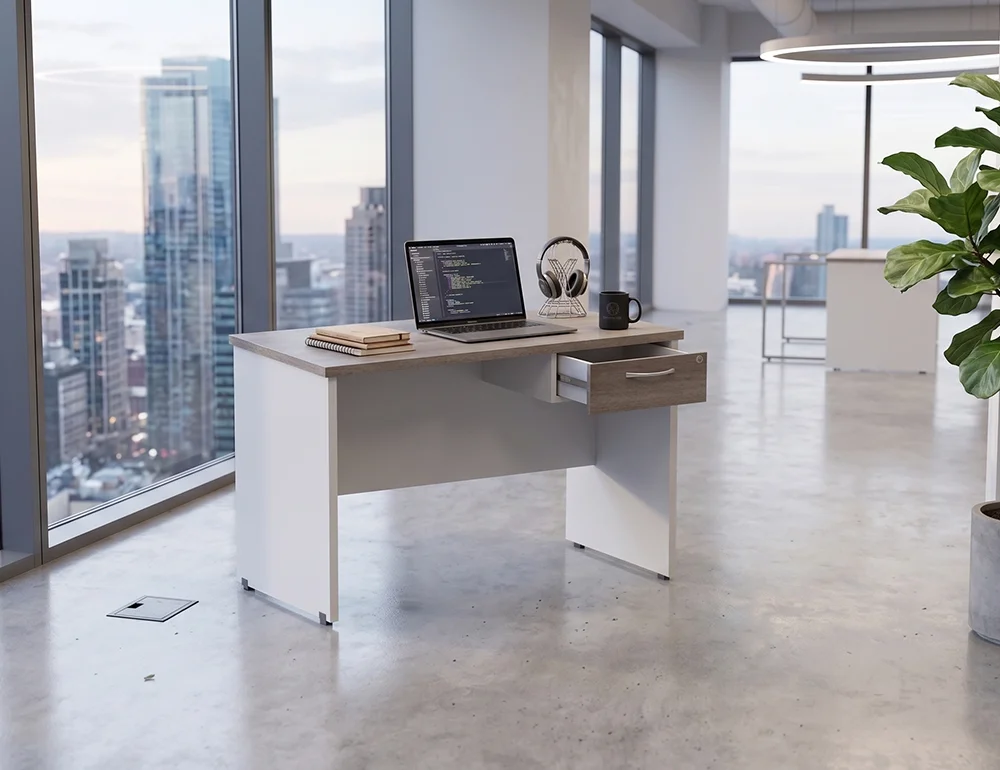 escritorio secretarial con cajon